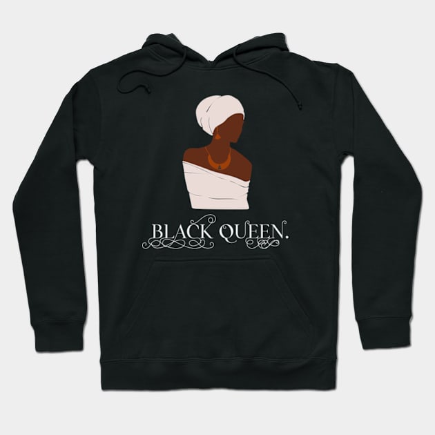 Black queen. Hoodie by Amusing Aart.